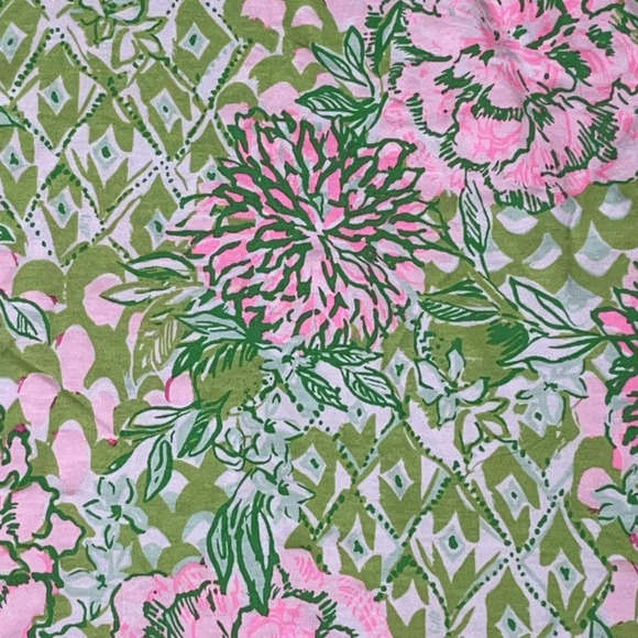 Lilly Pulitzer Cody Dress Womens M Green Floral Swing T-Shirt Short Sleeve NWOT - Picture 4 of 6